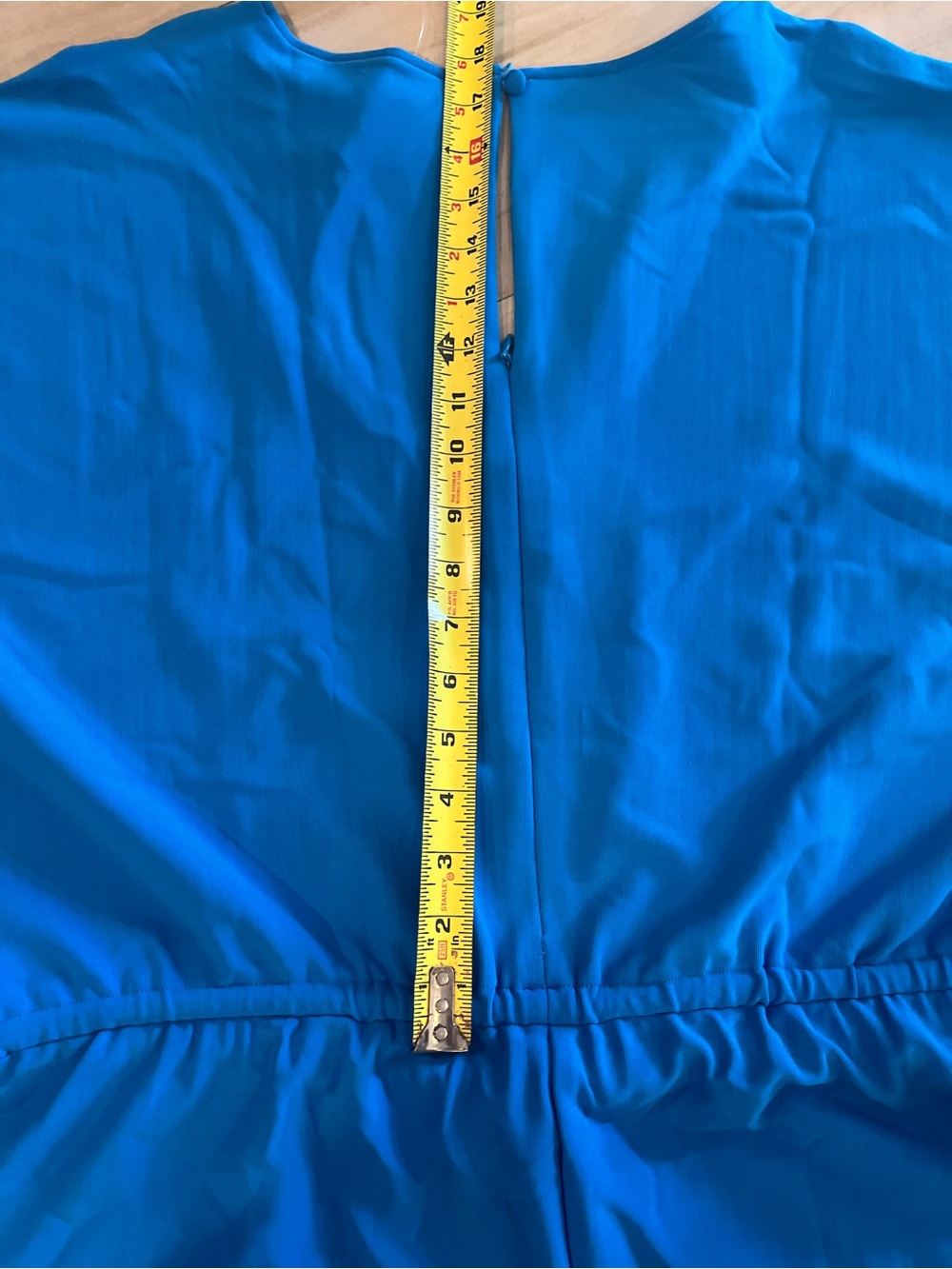 Boston Proper Vibrant Blue Capri Short Sleeve Jumpsuit Size XL NWT - Picture 14 of 16